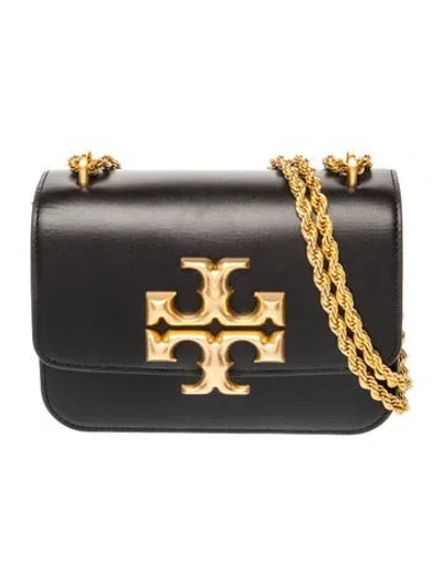 Pre-owned Tory Burch Leather Crossbody Bag In Black