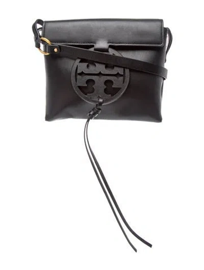 Pre-owned Tory Burch Leather Crossbody Bag In Black