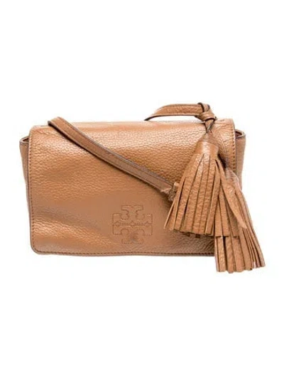 Pre-owned Tory Burch Leather Crossbody Bag In Brown