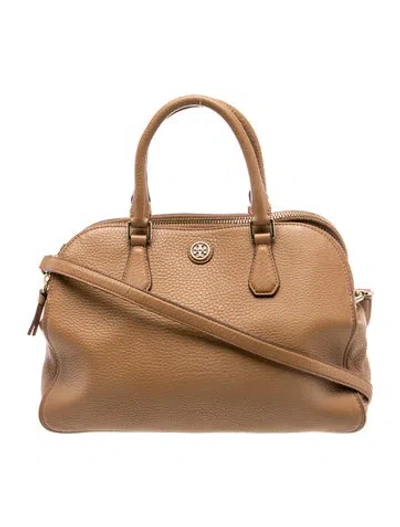 Pre-owned Tory Burch Leather Crossbody Bag In Brown