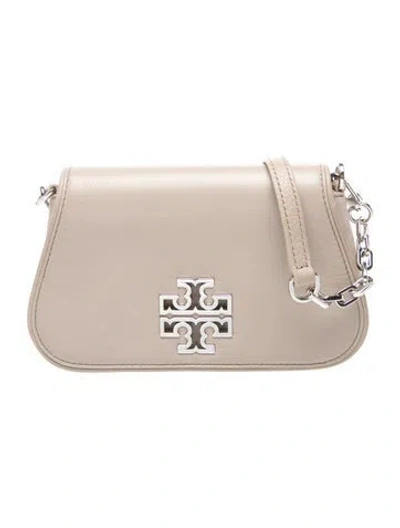 Pre-owned Tory Burch Leather Crossbody Bag In Neutral