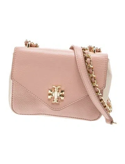 Pre-owned Tory Burch Leather Crossbody Bag In Pink