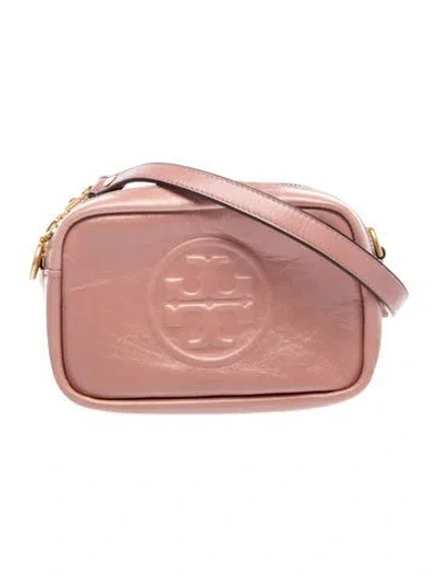Pre-owned Tory Burch Leather Crossbody Bag In Pink
