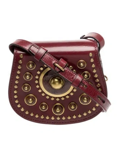 Pre-owned Tory Burch Leather Crossbody Bag In Red