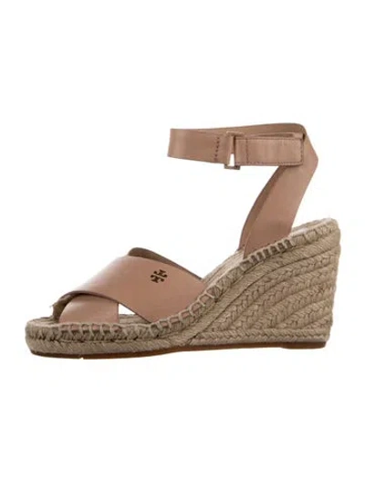 Pre-owned Tory Burch Leather D'orsay Pumps In Brown