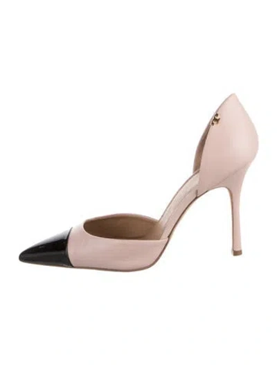 Pre-owned Tory Burch Leather D'orsay Pumps In Multi
