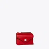 Tory Burch Leather Envelope Zip Card Case