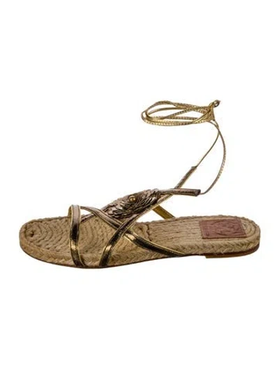 Pre-owned Tory Burch Leather Espadrilles