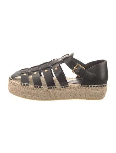 Pre-owned Tory Burch Leather Espadrilles