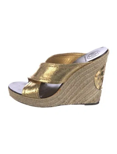 Pre-owned Tory Burch Leather Espadrilles