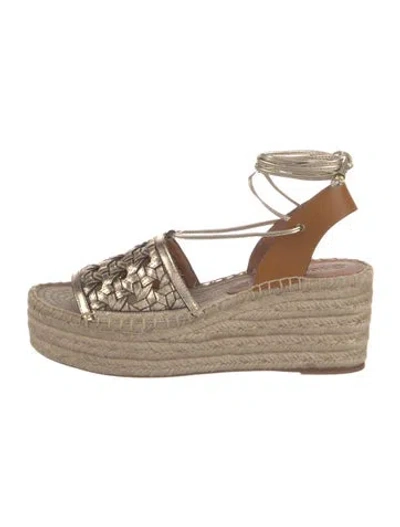 Pre-owned Tory Burch Leather Espadrilles