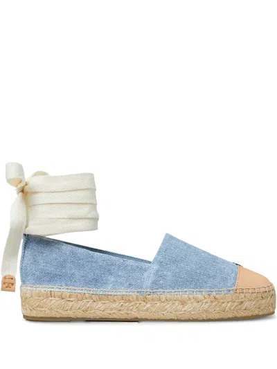 TORY BURCH LEATHER ESPADRILLES