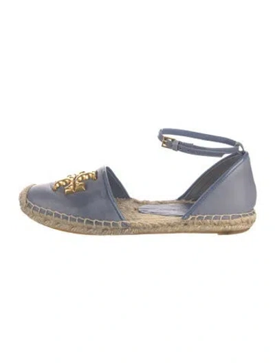 Pre-owned Tory Burch Leather Espadrilles In Blue