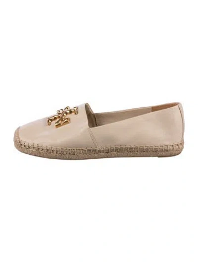 Pre-owned Tory Burch Leather Espadrilles In Neutral
