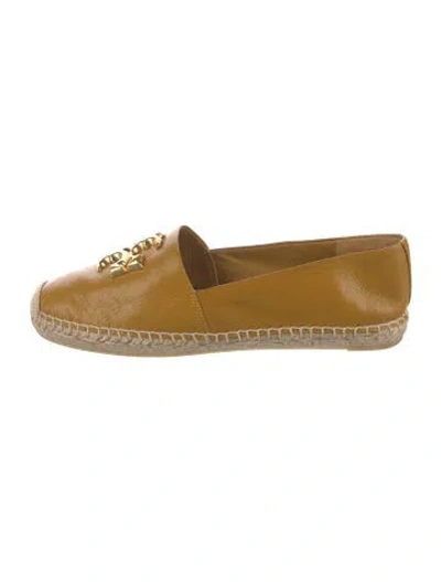 Pre-owned Tory Burch Leather Espadrilles In Yellow