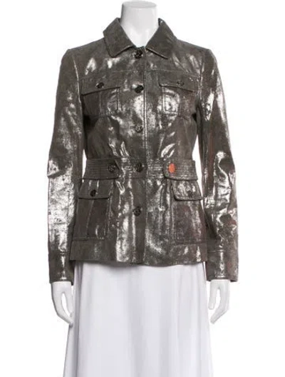 Pre-owned Tory Burch Leather Evening Jacket