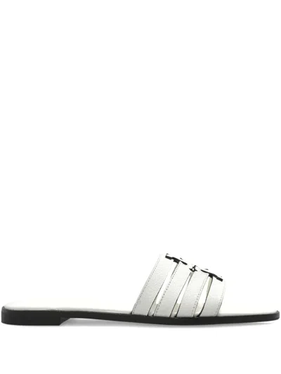 TORY BURCH LEATHER FLAT SANDALS