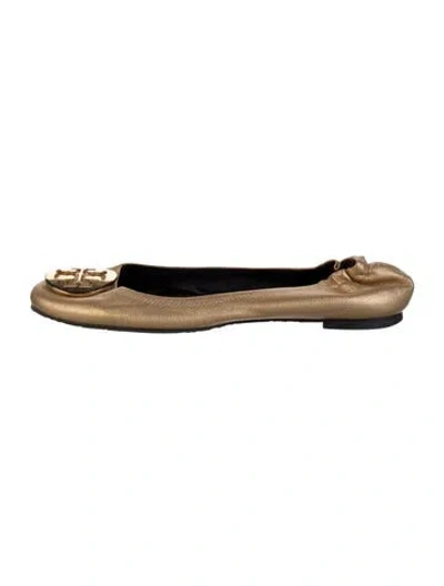 Pre-owned Tory Burch Leather Flats