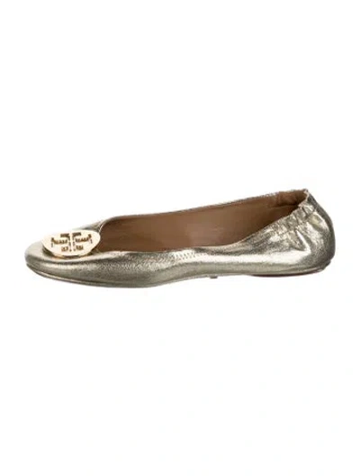 Pre-owned Tory Burch Leather Flats