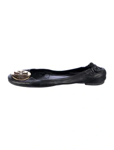 Pre-owned Tory Burch Leather Flats In Multi
