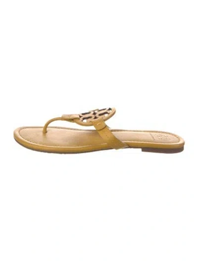 Pre-owned Tory Burch Leather Flip Flops