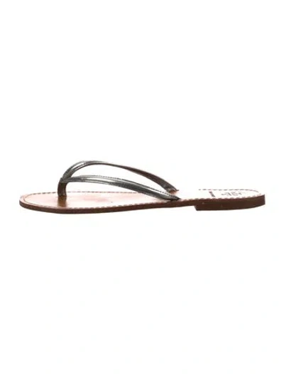 Pre-owned Tory Burch Leather Flip Flops