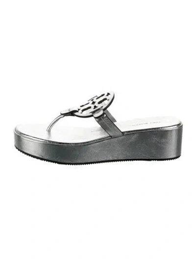 Pre-owned Tory Burch Leather Flip Flops
