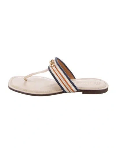 Pre-owned Tory Burch Leather Flip Flops