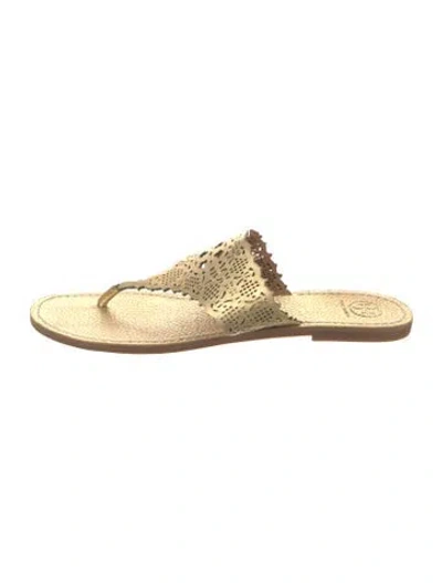 Pre-owned Tory Burch Leather Flip Flops