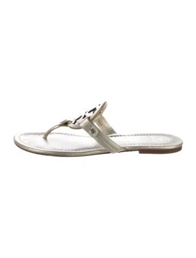 Pre-owned Tory Burch Leather Flip Flops
