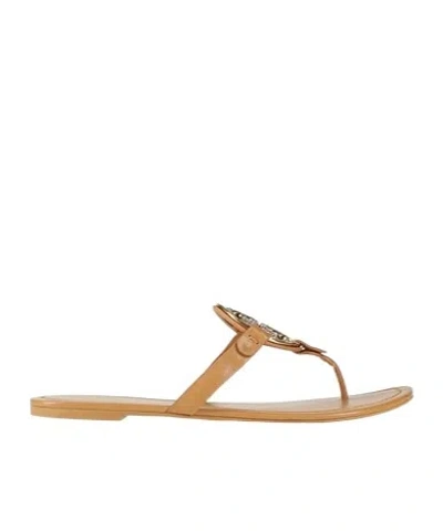 Tory Burch Leather Flip-flops In Nude