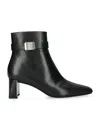 Tory Burch Leather Georgia Ankle Boots 55 In Black
