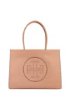 Tory Burch Leather Handbag With Embossed Logo On The Front