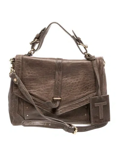 Pre-owned Tory Burch Leather Hobo In Brown