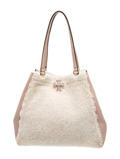 Pre-owned Tory Burch Leather Hobo In Pink