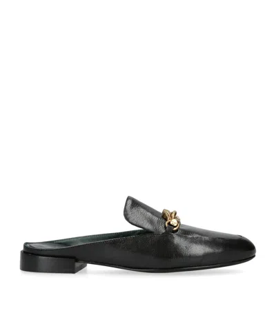TORY BURCH LEATHER JESSA LOAFER MULES
