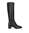 Tory Burch Cap-toe Knee High Boot 55mm In Black