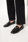 Tory Burch Nappa Leather Ballerina In Black