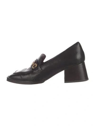 Pre-owned Tory Burch Leather Loafers In Multi