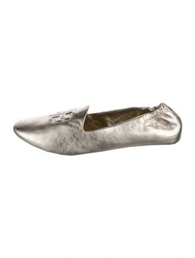 Pre-owned Tory Burch Leather Loafers In Multicolor