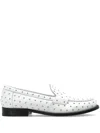 Tory Burch Classic Stud Loafer In White