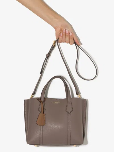 Tory Burch Leather Logo-print Bag In Brown