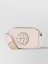Tory Burch Miller Patent Border Mini Crossbody Bag Pale Pink In Pink