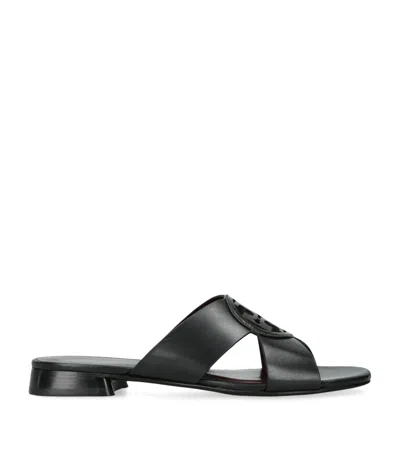 TORY BURCH LEATHER MILLER SANDALS