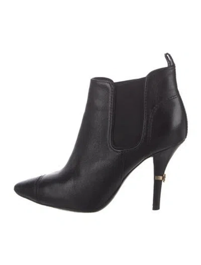 Pre-owned Tory Burch Leather Mules In Black