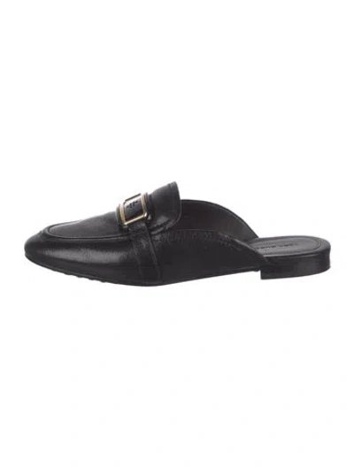Pre-owned Tory Burch Leather Mules In Brown