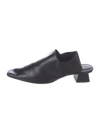 Pre-owned Tory Burch Leather Mules In Multi