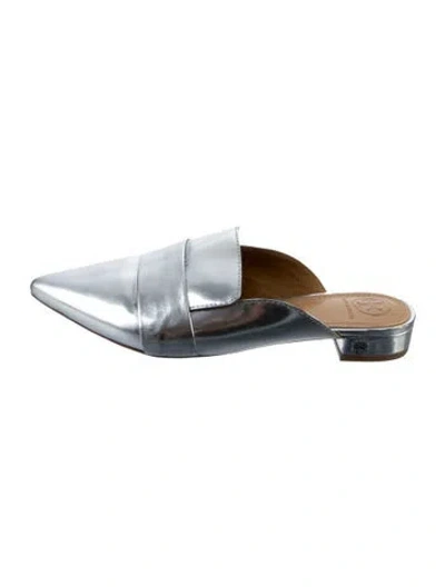 Pre-owned Tory Burch Leather Mules In Multi