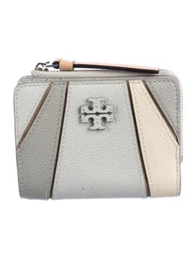 Pre-owned Tory Burch Leather Patterned Compact Wallet
