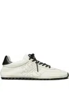 Tory Burch Field Perforated Logo Sneakers In White
